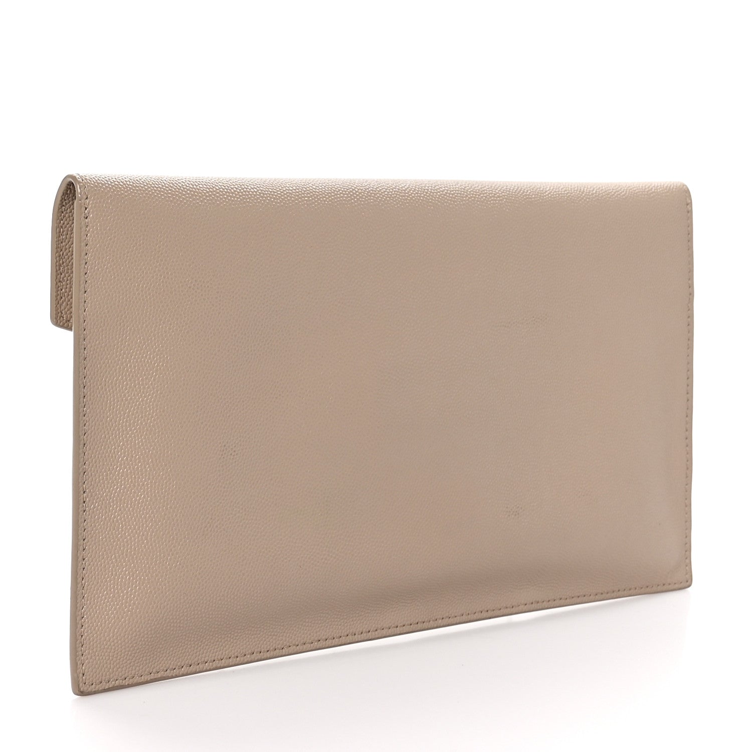 Saint Laurent Grain De Poudre Uptown Pouch Dark Beige 3 of 9