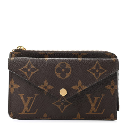 Louis Vuitton Monogram Recto Verso Card Holder Black 1 of 8