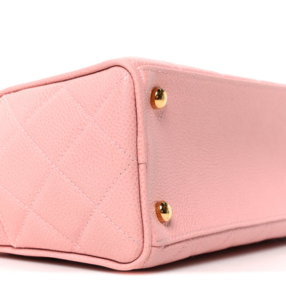 Chanel Caviar Quilted Small Bowler Pink 9 of 10