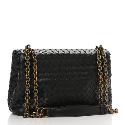 Bottega Veneta Nappa Intrecciato Small Olimpia Shoulder Bag Dark Moss 3 of 10