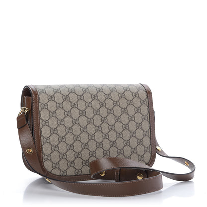 Gucci GG Supreme Monogram Horsebit 1955 Shoulder Bag Beige Brown Sugar 3 of 9