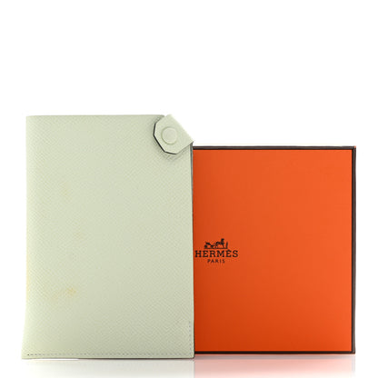 Hermes Epsom Tarmac PM Passport Holder Vert Fizz 10 of 10