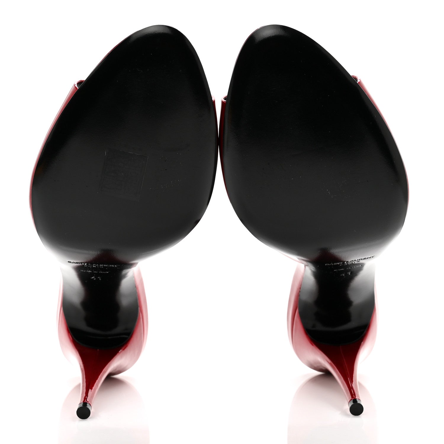 Saint Laurent Patent Sexy 95mm Pumps 41 Red 5 of 8