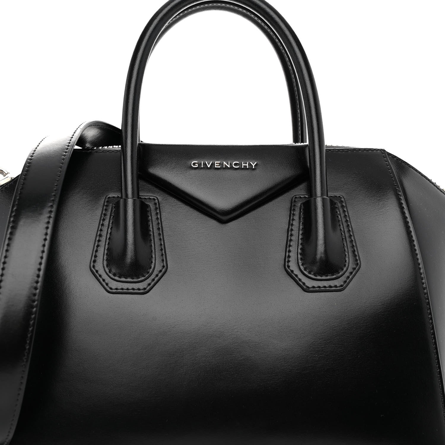 Givenchy Shiny Lord Calfskin Medium Antigona Black 8 of 10