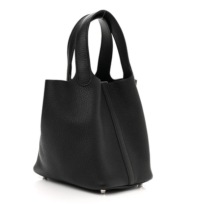 Hermes Taurillon Clemence Picotin Lock 18 PM Black 3 of 10