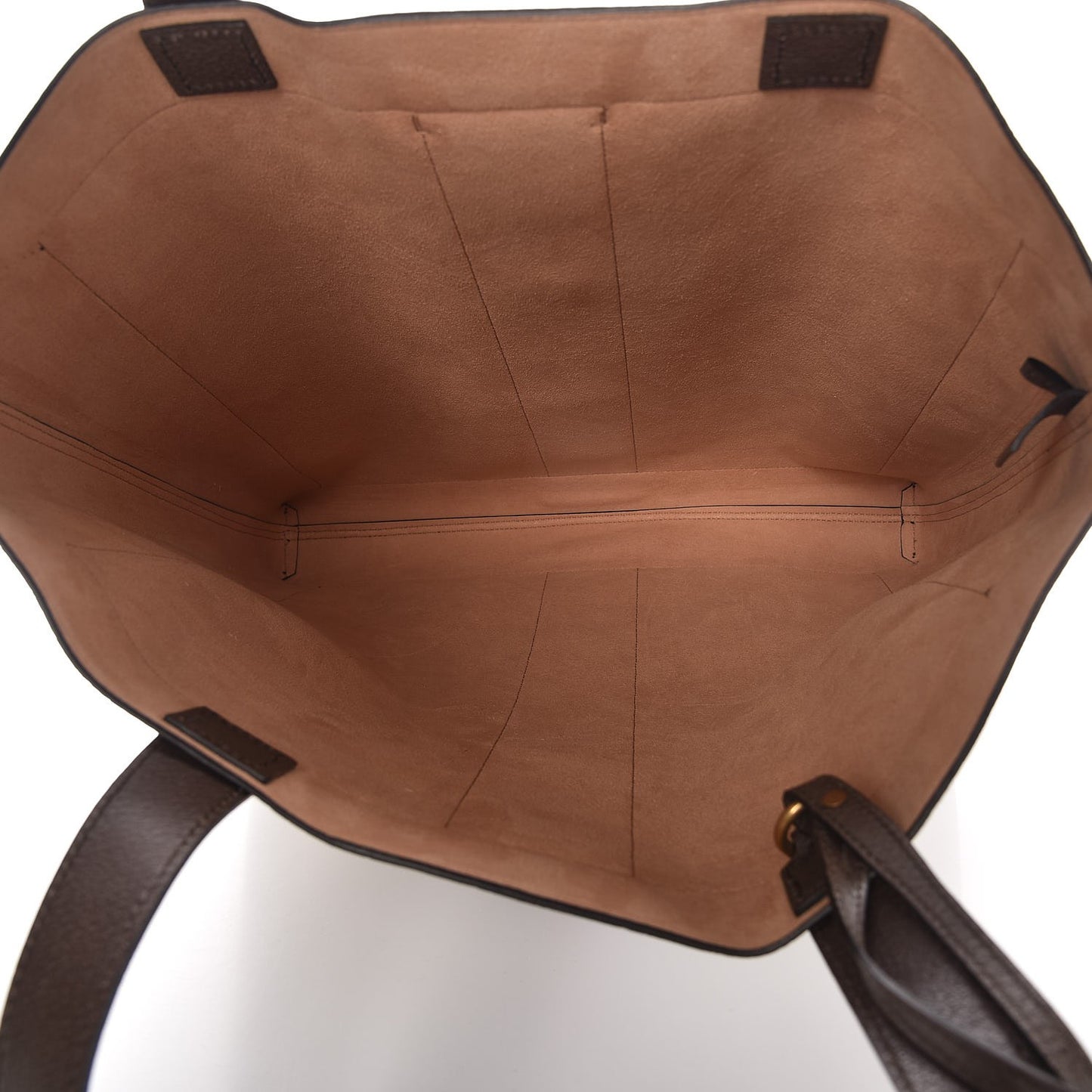 GG Supreme Monogram Web Large Ophidia Vertical Shopping Tote Brown
