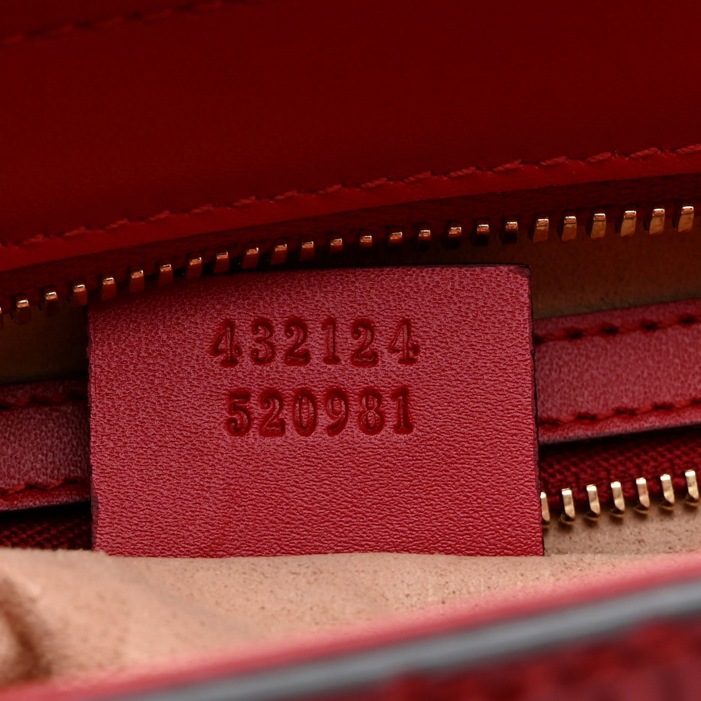 Guccissima Small Zippered Bucket Tote Hibiscus Red