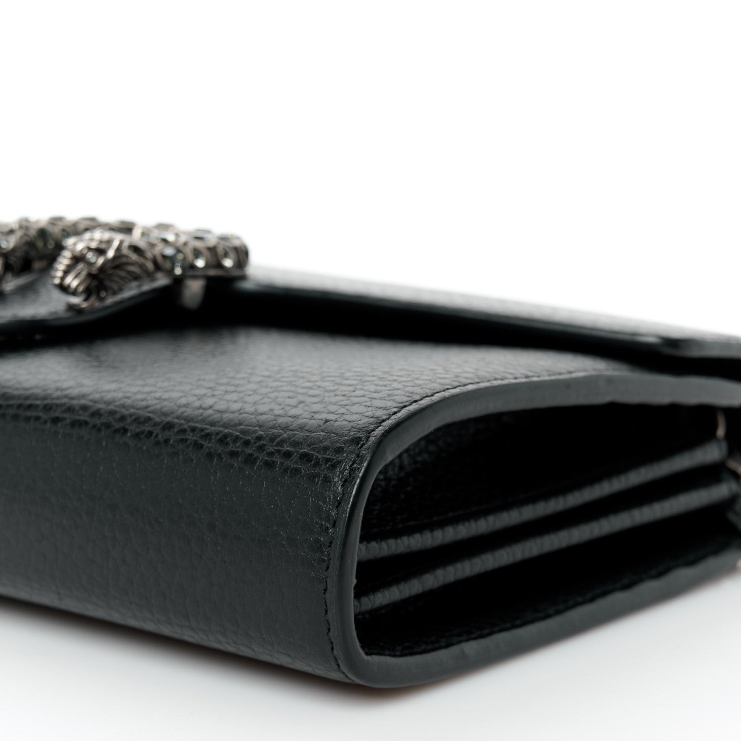 Gucci Calfskin Mini Dionysus Chain Wallet Black 10 of 10