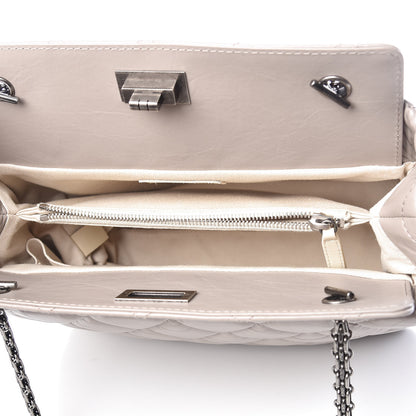 Chanel Aged Calfskin Quilted Reissue 2.55 Tote Light Grey 5 of 16
