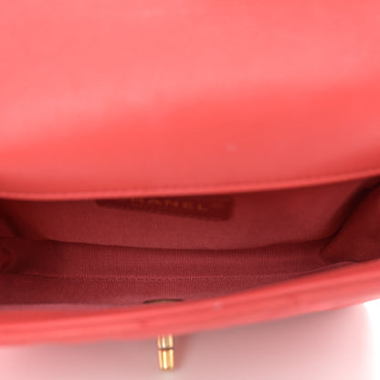 Chanel Calfskin Quilted Carry With Chic Flap Waist Bag Red 5 of 11