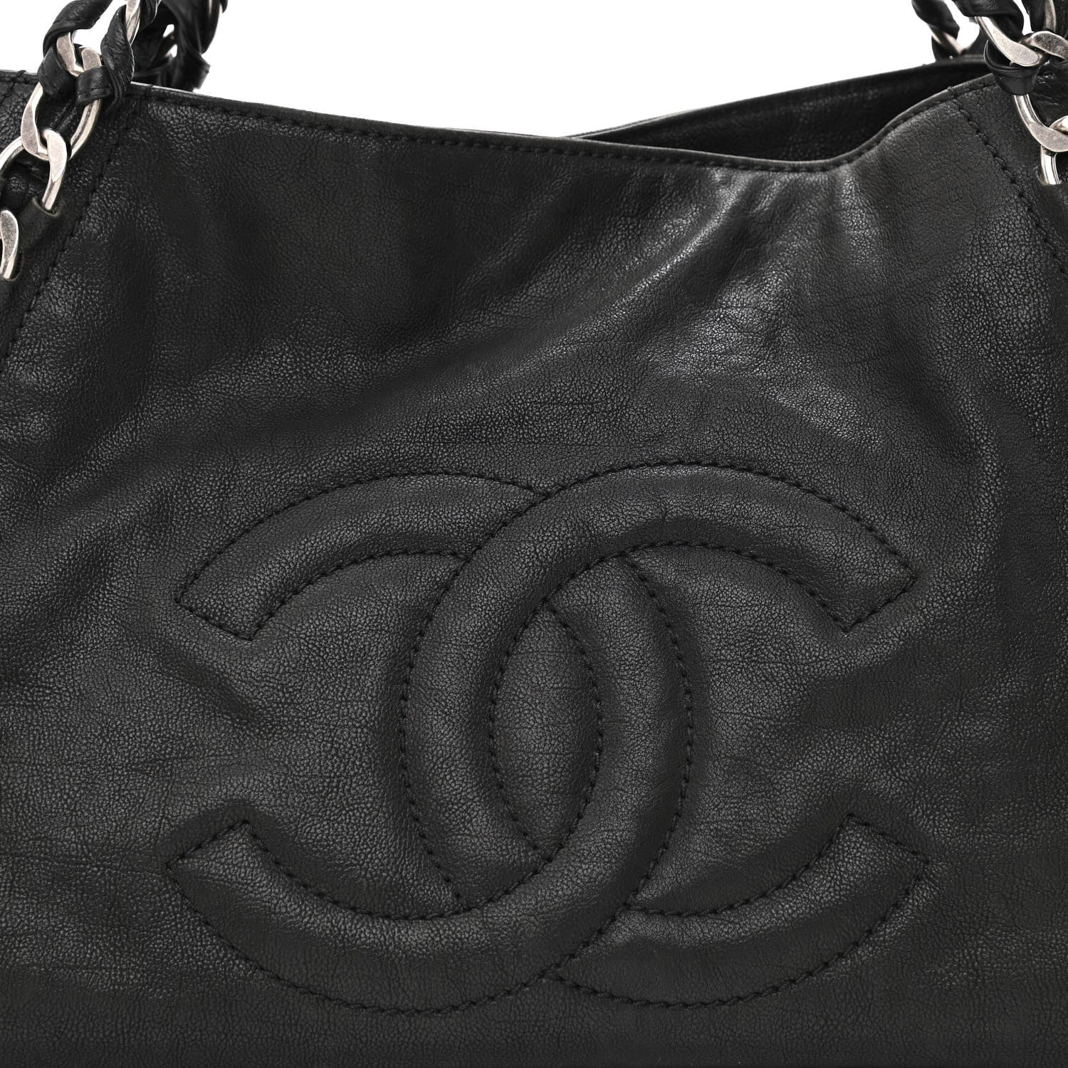 Chanel Calfskin East West Modern Chain Tote Black 8 of 11