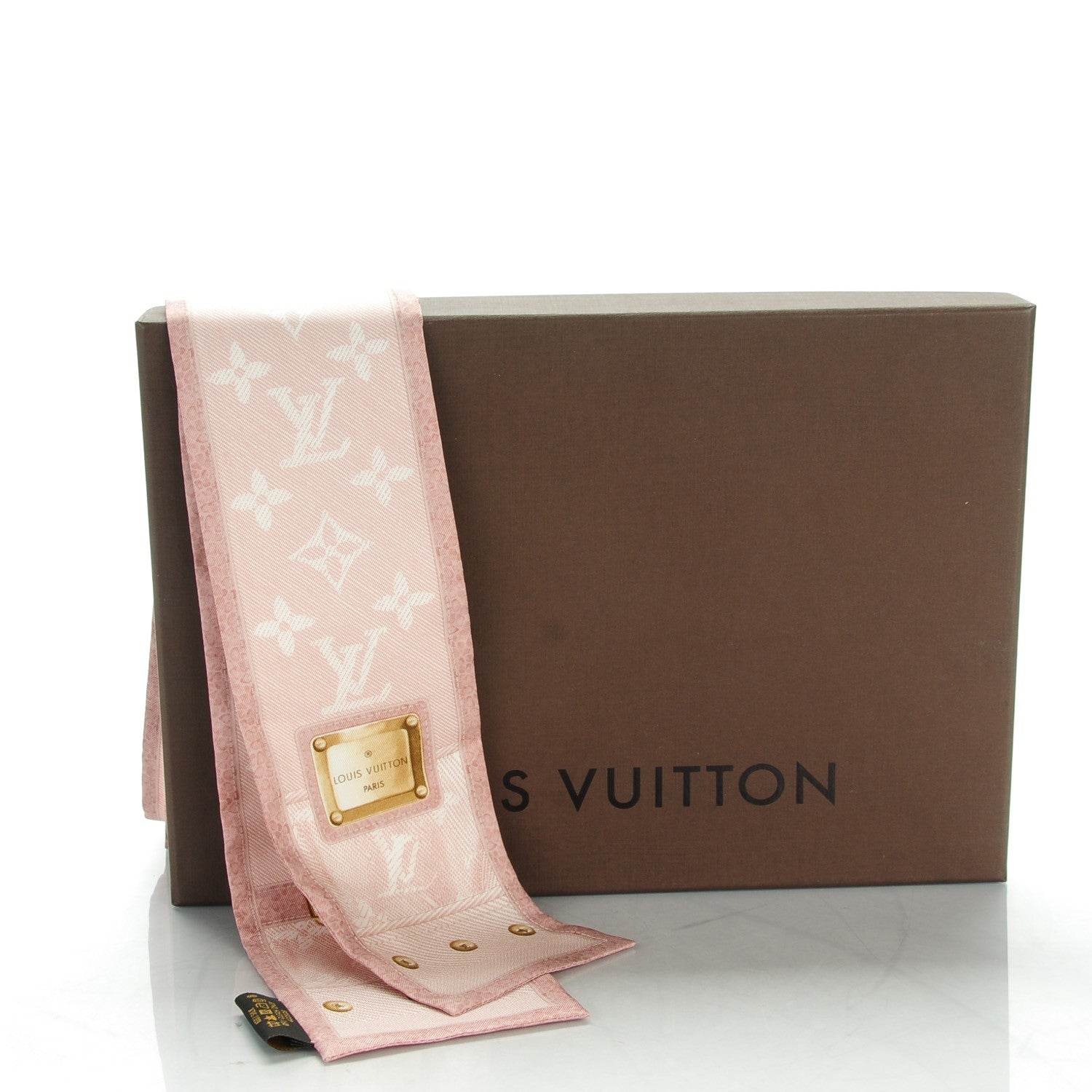 Louis Vuitton Silk Monogram New Denim Bandeau Rose Clair 6 of 6