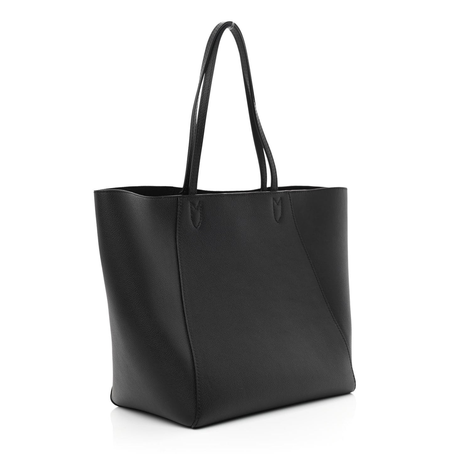 Calfskin Lockme Cabas Black Black