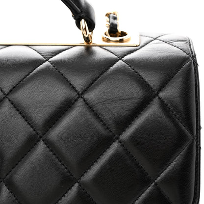 Chanel Lambskin Quilted Medium Trendy CC Flap Dual Handle Bag Black 13 of 14