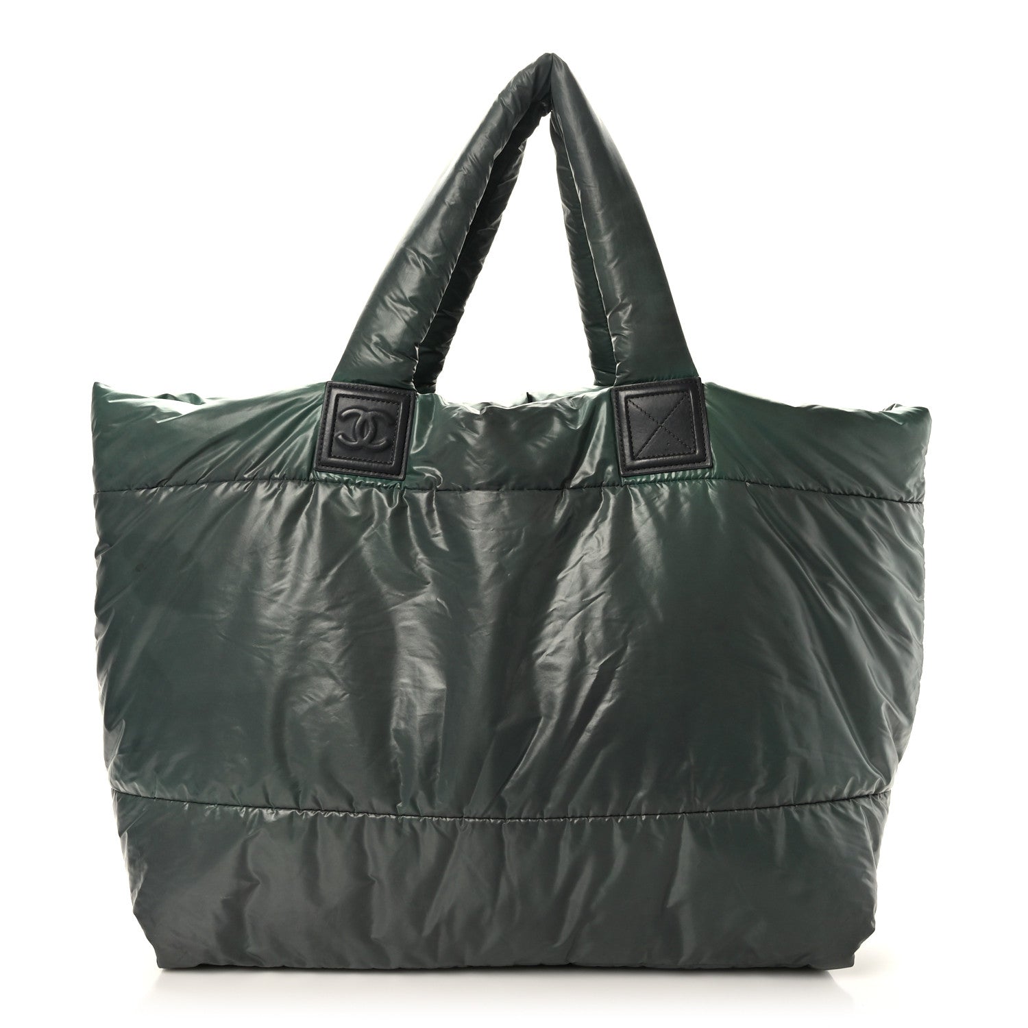 Chanel Nylon Quilted Medium Coco Cocoon Reversible Tote Green 1 of 9
