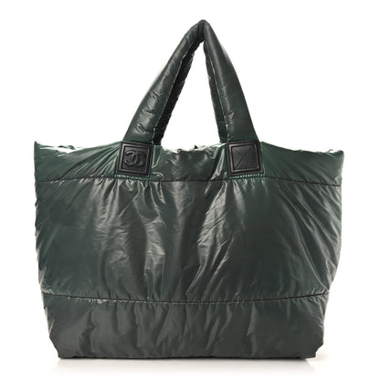 Chanel Nylon Quilted Medium Coco Cocoon Reversible Tote Green 1 of 9