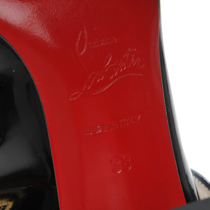 Christian Louboutin Patent Bibaba 85 Pumps 38 Black 2 of 14
