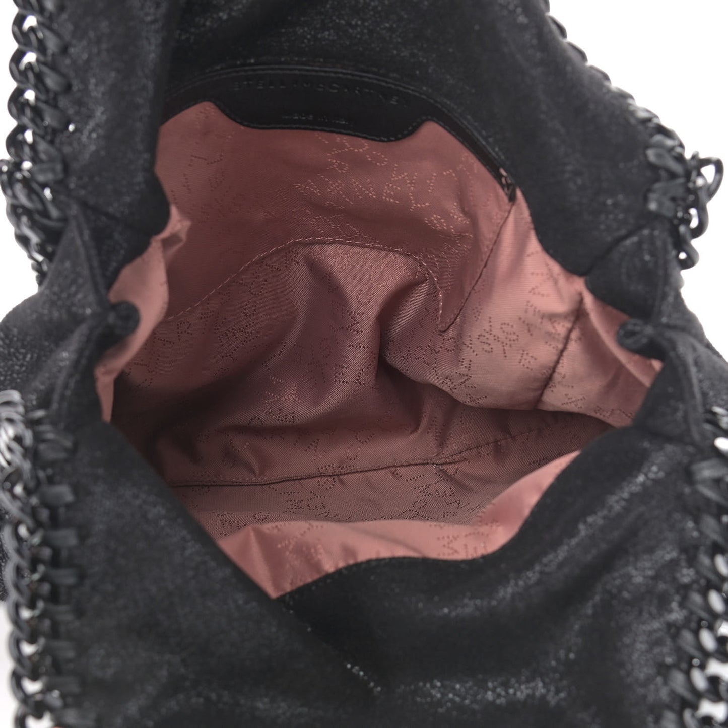 Shaggy Deer Falabella Fold Over Tote Black