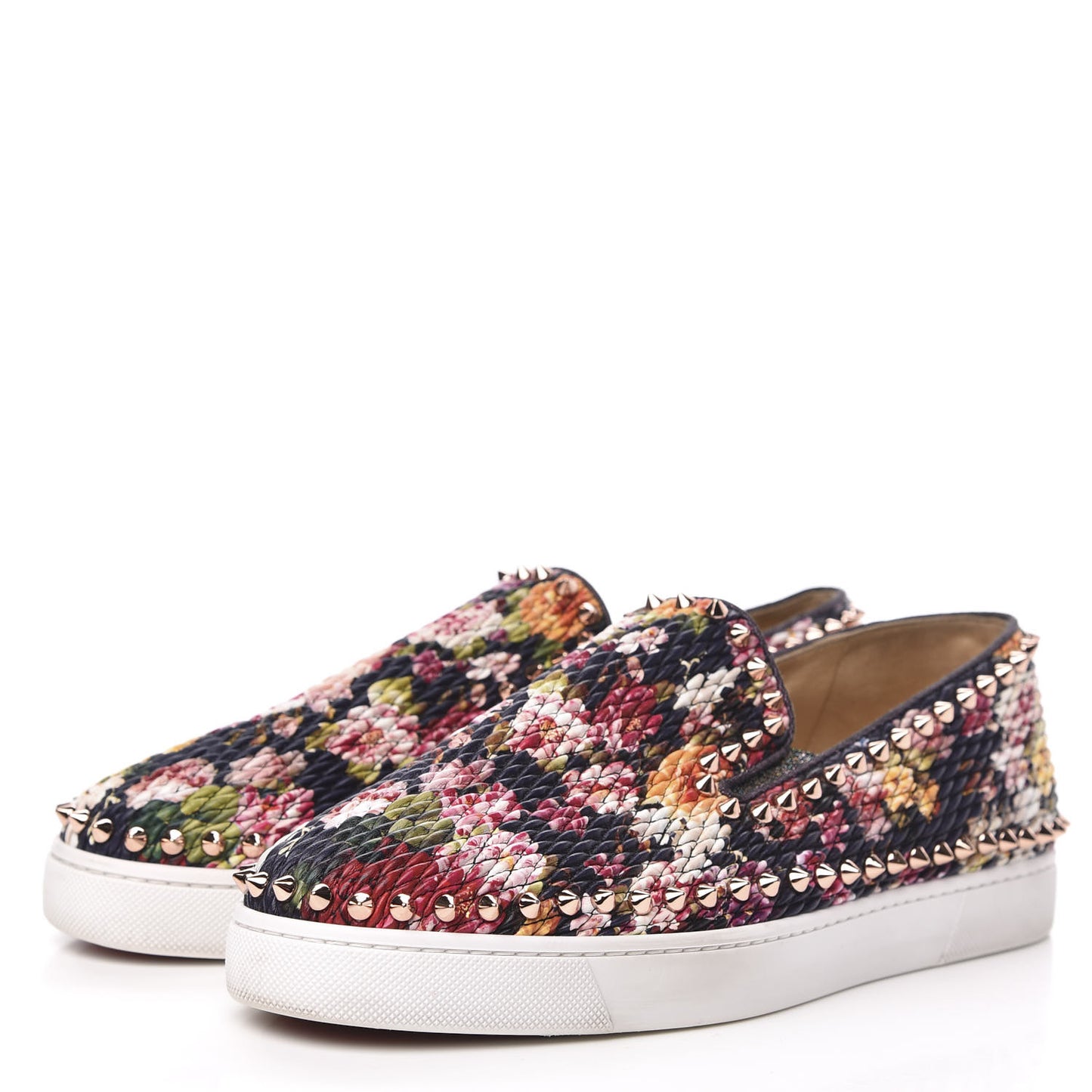 Tissu Baigneause Spikes Womens Pik Boat Flat Sneaker 40 Multicolor Rame