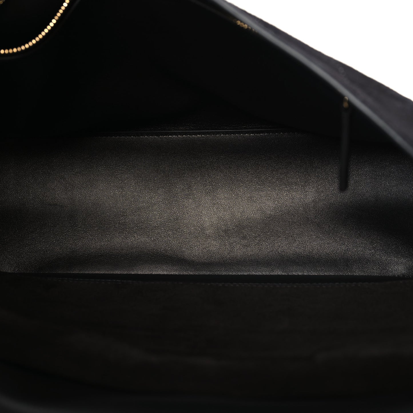 Suede Calfskin Small Souplissimo Maxi Flap Black