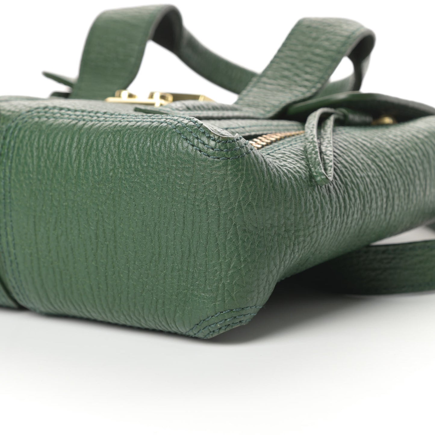Textured Calfskin Mini Pashli Satchel Jade