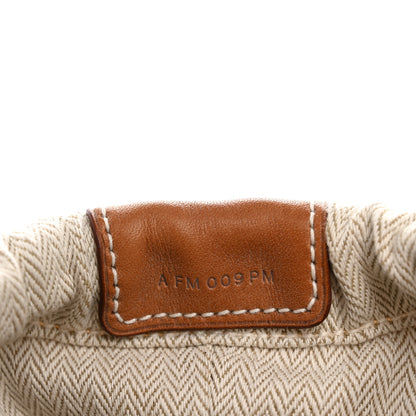 Hermes Canvas Barenia Fourbi 25 MM Pouch Naturel Fauve 7 of 8