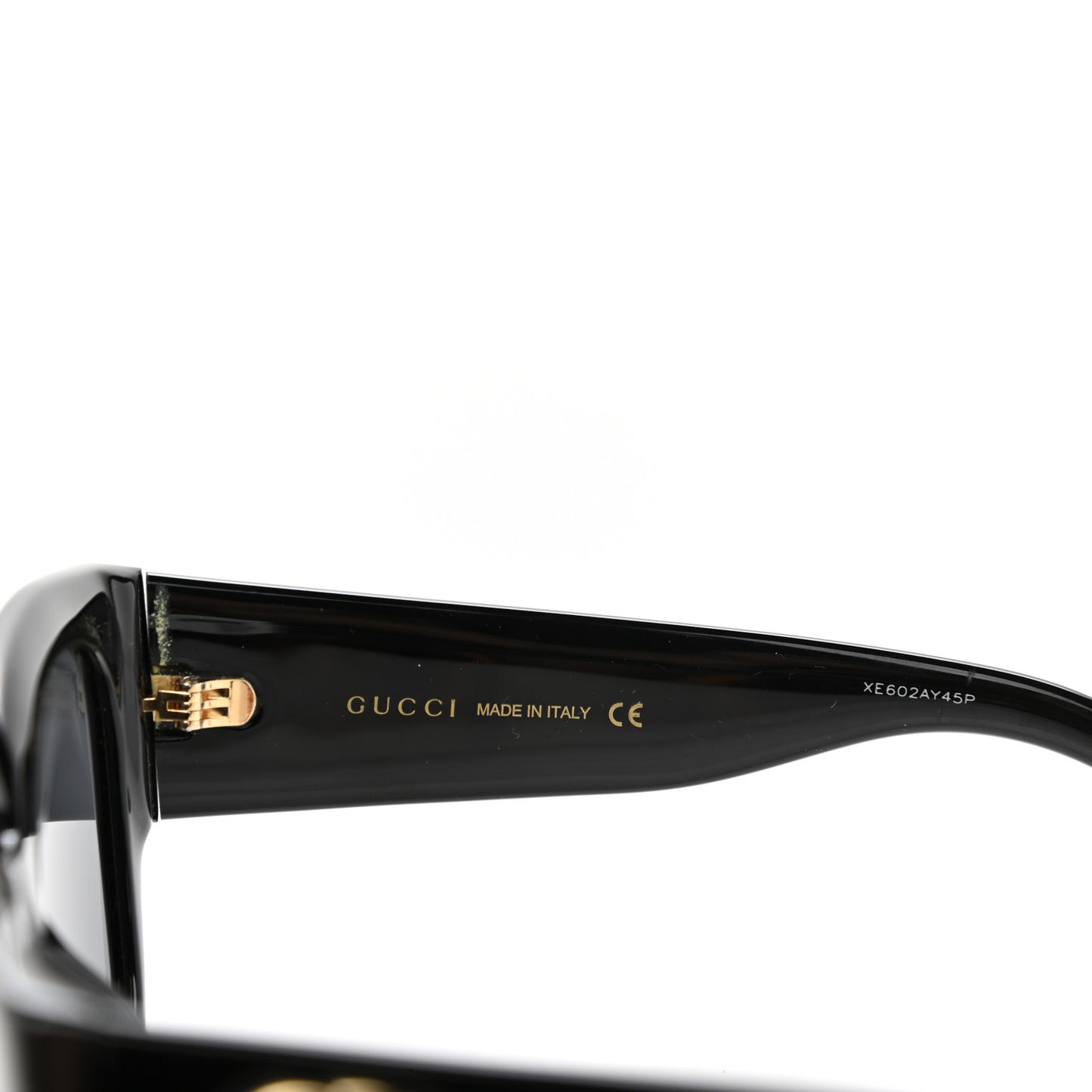 Acetate Square Frame Sunglasses GG0142SA Black