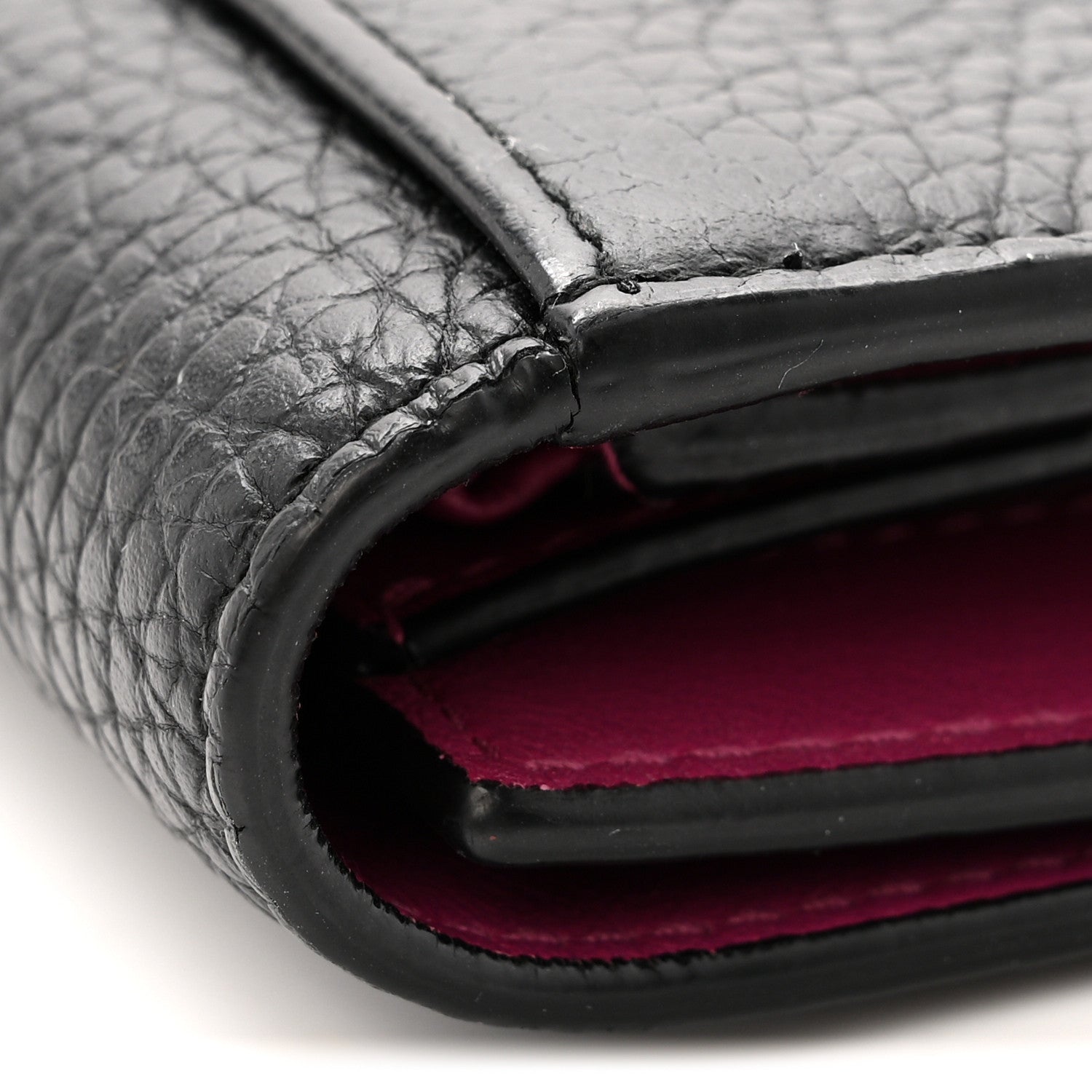 Christian Dior Bullcalf Diorissimo Compact Wallet Black 9 of 10