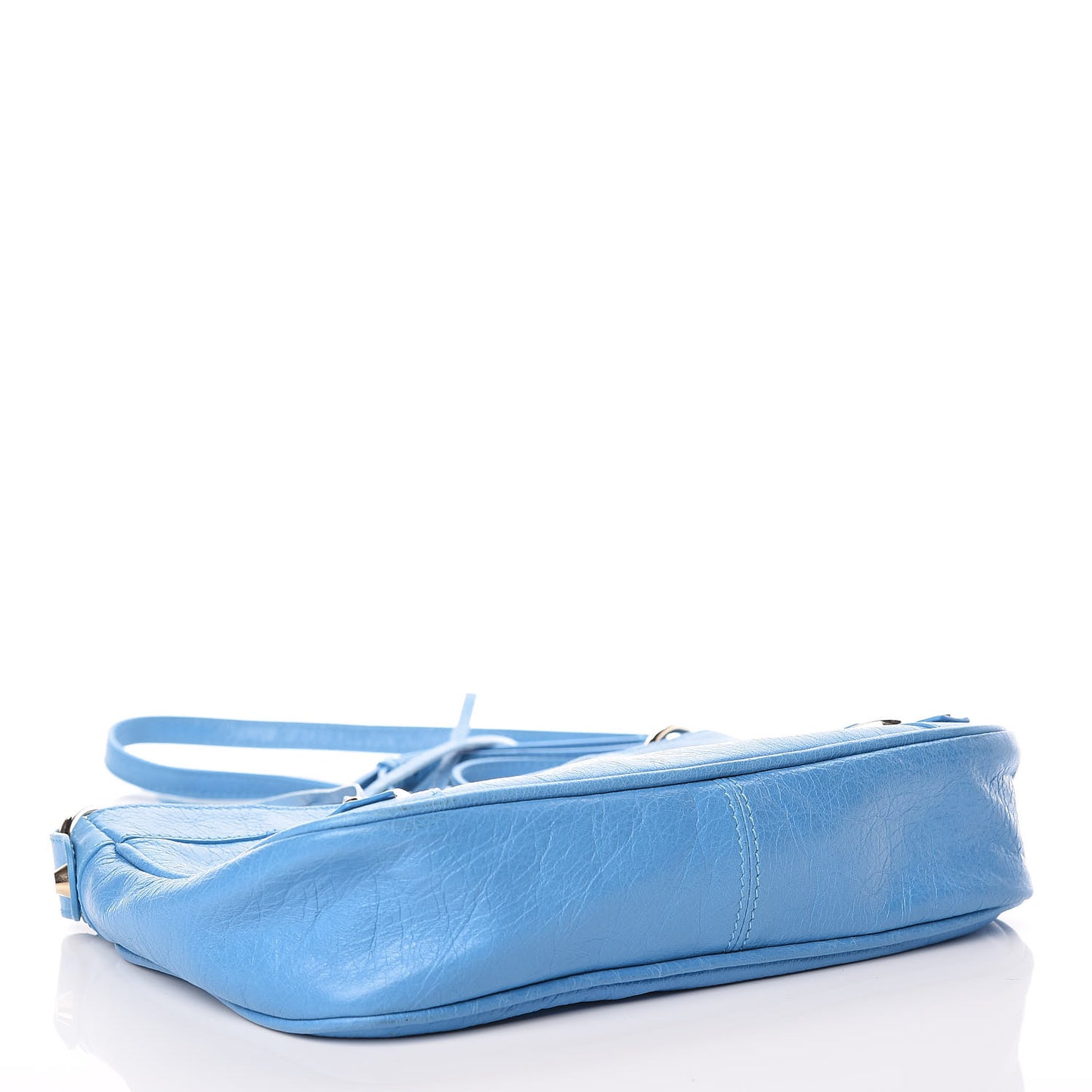 Agneau Classic Gold Hardware Hip Bleu Azur Clair