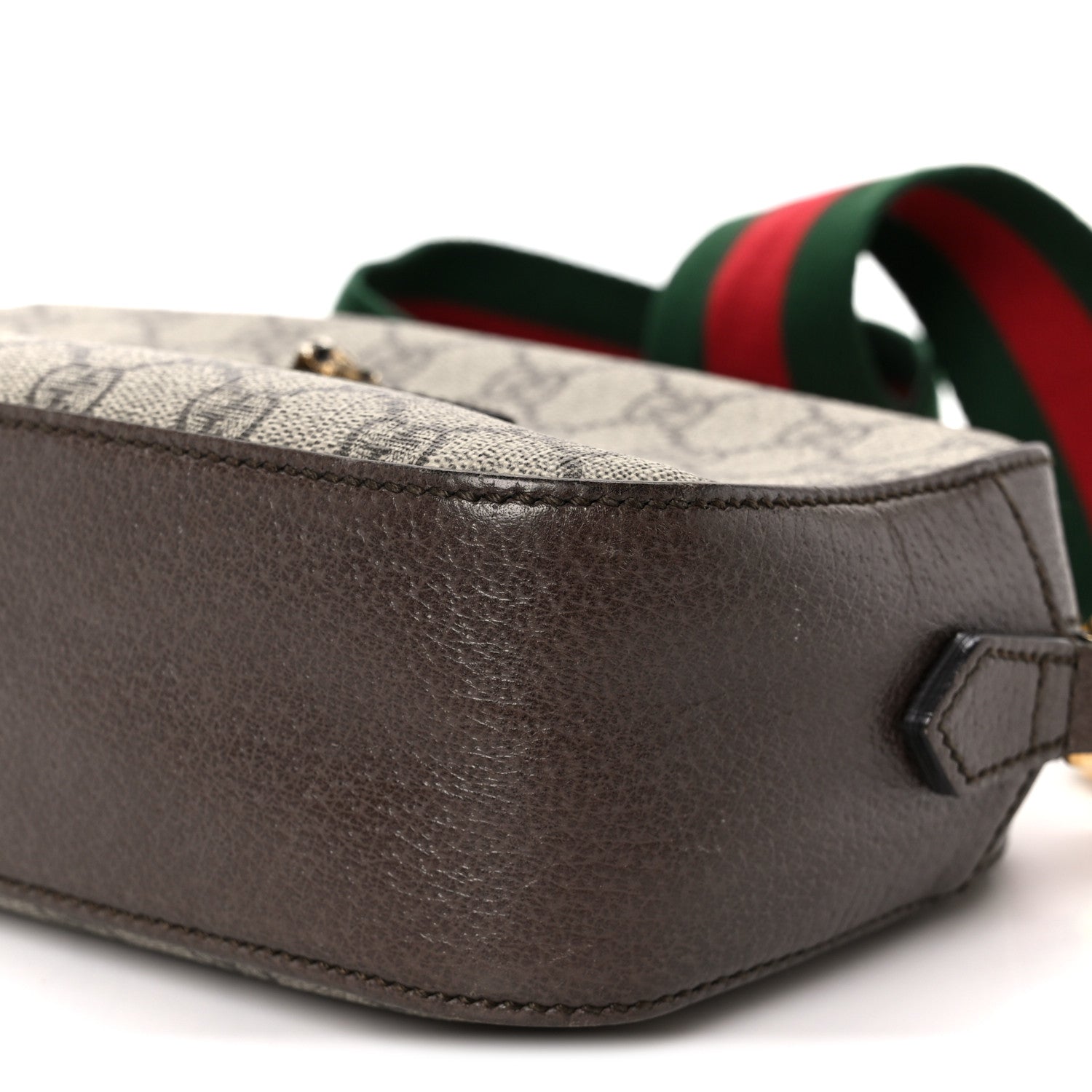 Gucci GG Supreme Monogram Web Neo Vintage Shoulder Bag Beige New Acero Crop 11 of 11