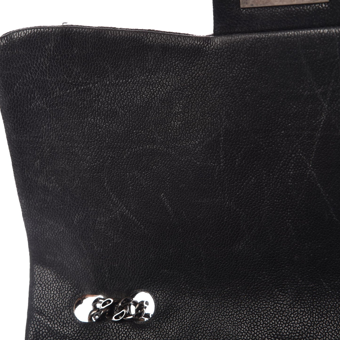 Washed Caviar Quilted 2.55 Reissue 227 Bijoux Chain Flap Black