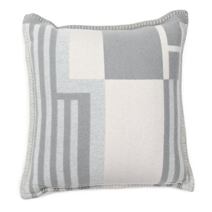 Hermes Wool Cashmere Ithaque Pillow Gris Perle 2 of 3
