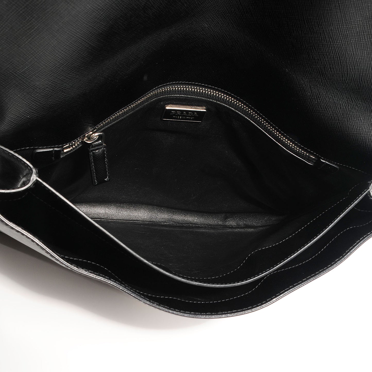 Saffiano Attache Portfolio Case Black