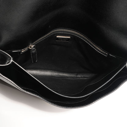 Prada Saffiano Attache Portfolio Case Black 5 of 8