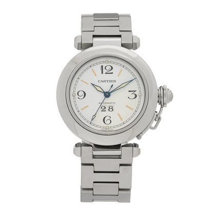Cartier Stainless Steel 35mm Pasha C Big Date Automatic Watch 1 of 5