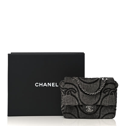 Chanel Denim Embossed CC Logo Print Mini Single Flap Black 13 of 13