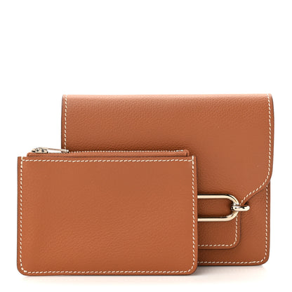 Hermes Evercolor Roulis Slim Wallet Gold 3 of 11