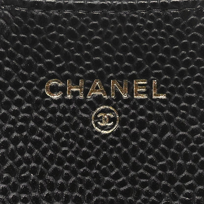 Chanel Caviar Quilted Flap Card Holder Wallet Black 6 of 11