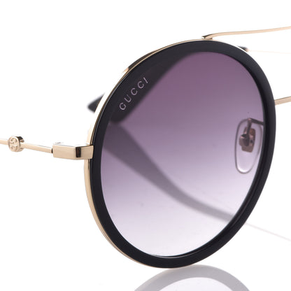 Gucci Round Frame Sunglasses GG0061S Black 7 of 8