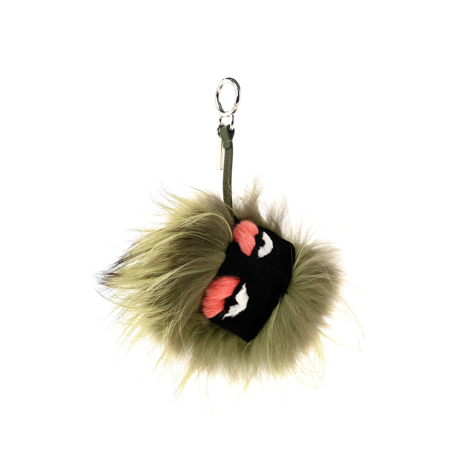 Fox Mink Rabbit Fur Minty Monster Bag Bug Charm Black Brown Multicolor