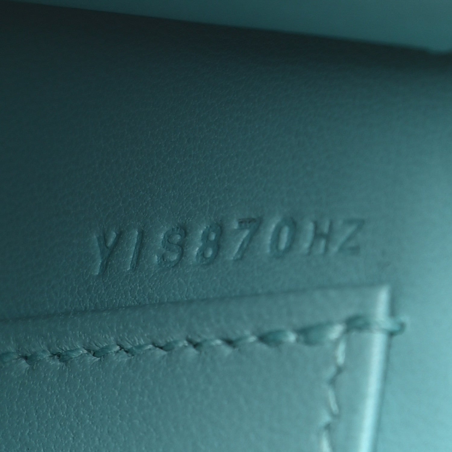 Hermes Chevre Mysore Verso Mini Kelly Sellier 20 Vert Titien Bleu Atoll 7 of 9