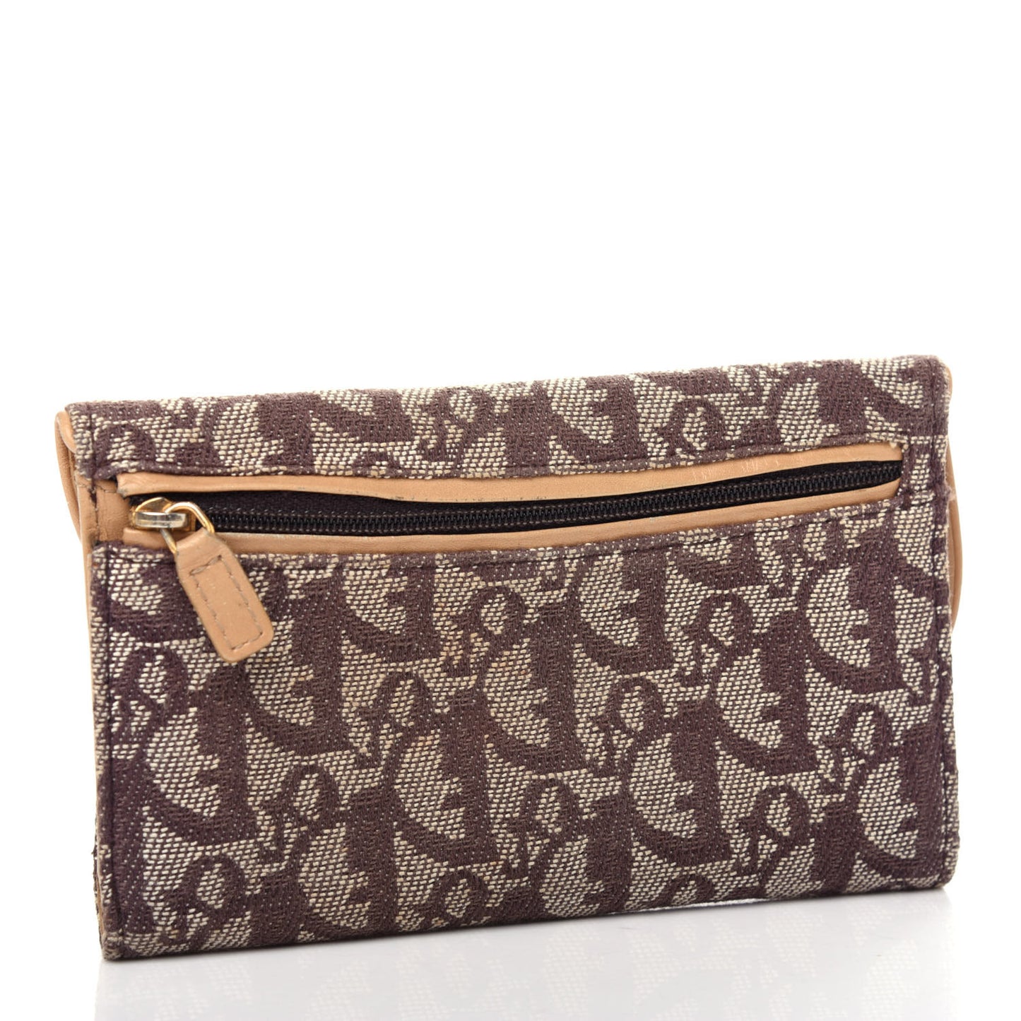Monogram Saddle Wallet Beige