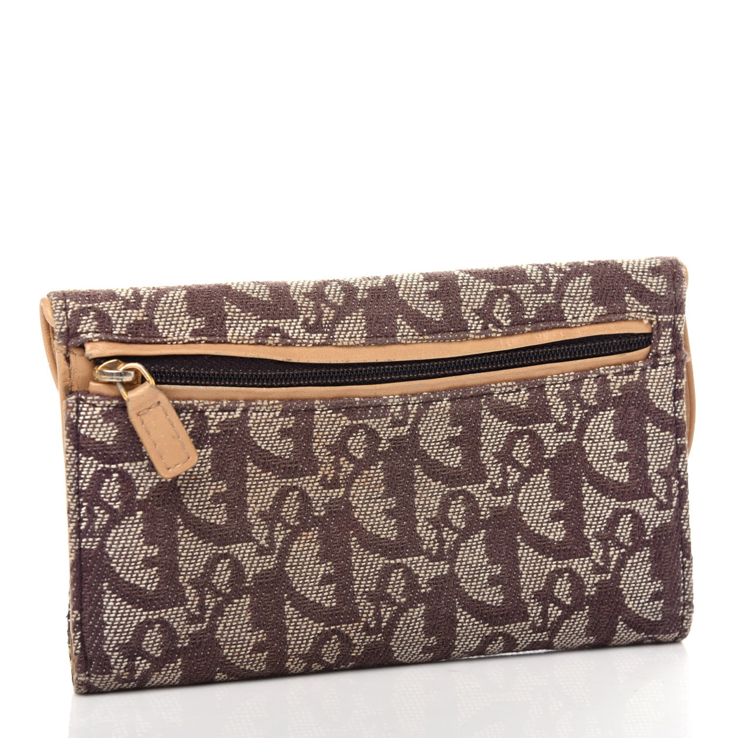 Christian Dior Monogram Saddle Wallet Beige 3 of 7