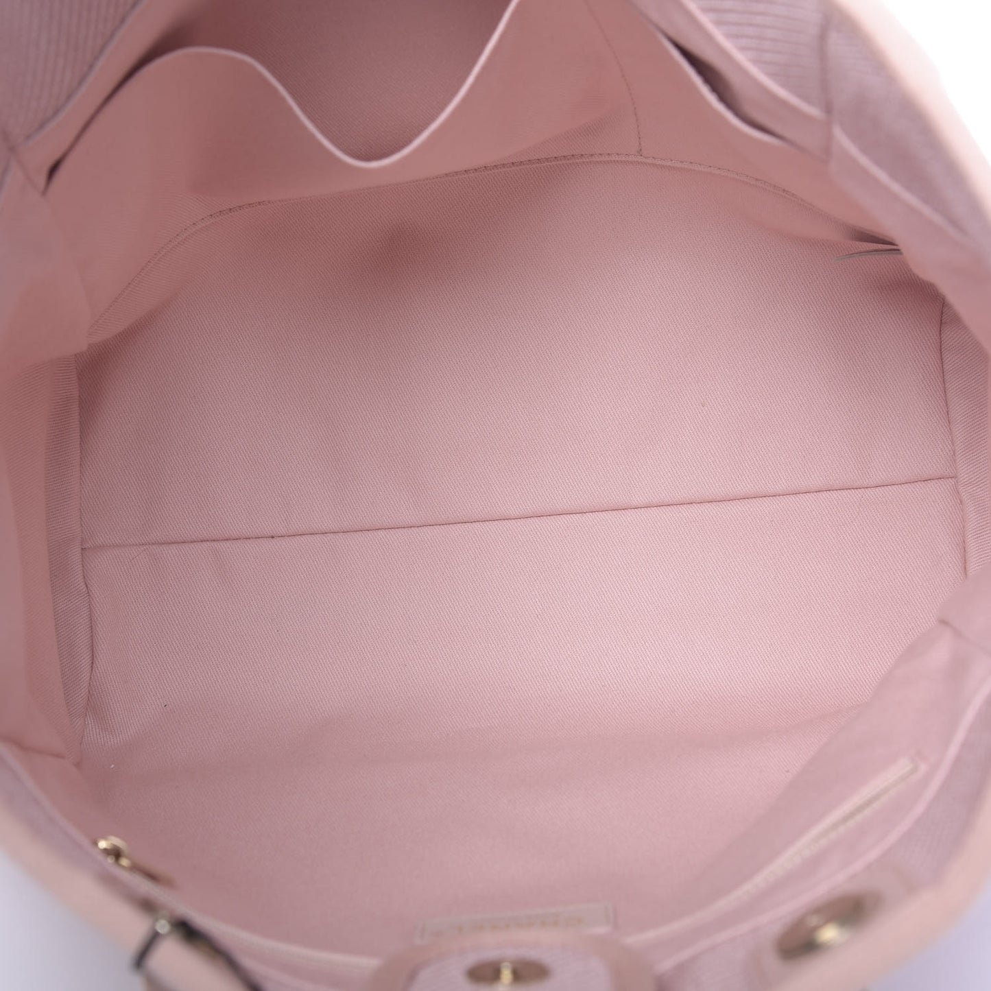 Mixed Fibers Calfskin Small Deauville Tote Rose Pink