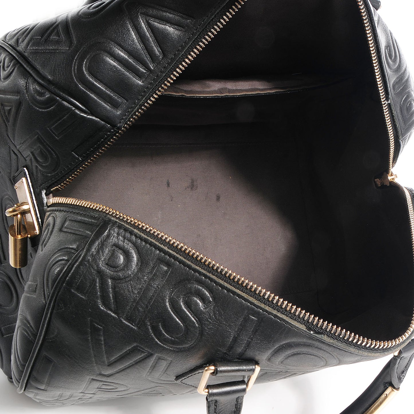 Calfskin Embossed Speedy Cube 30 Black