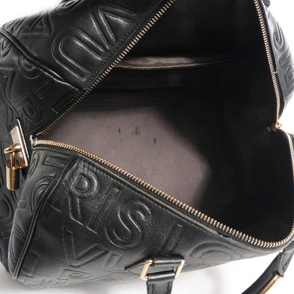 Louis Vuitton Calfskin Embossed Speedy Cube 30 Black 5 of 7