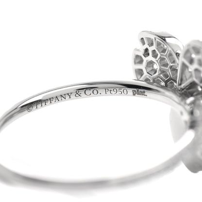 Tiffany Platinum Diamond Paper Flowers Mixed Cluster Ring 54 7 5 of 5