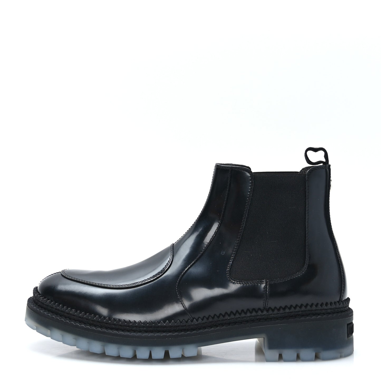 Box Calfskin Mens Boaz Chelsea Boots 44.5 Black