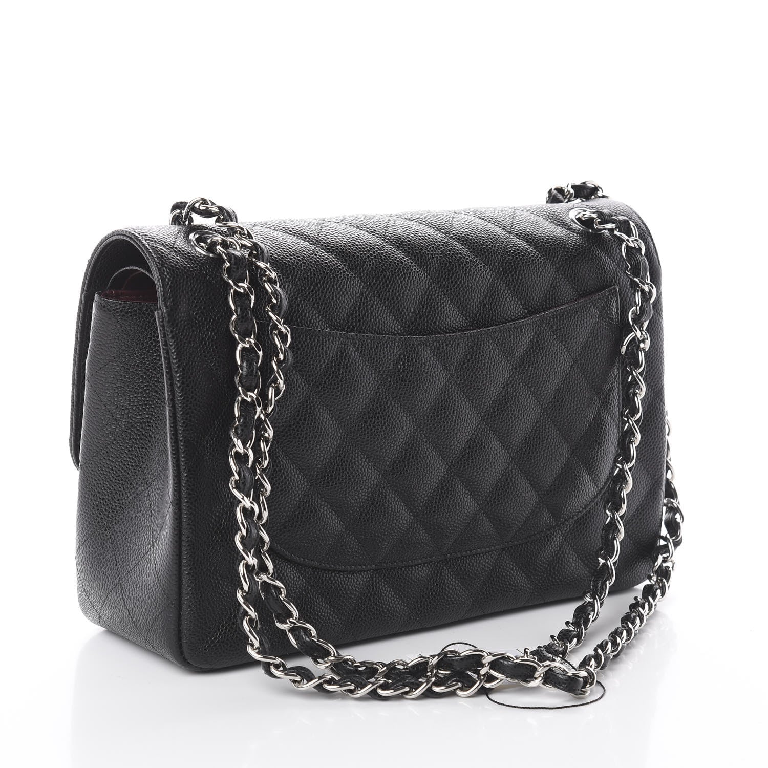 Chanel Caviar Quilted Jumbo Double Flap Black 2 of 9