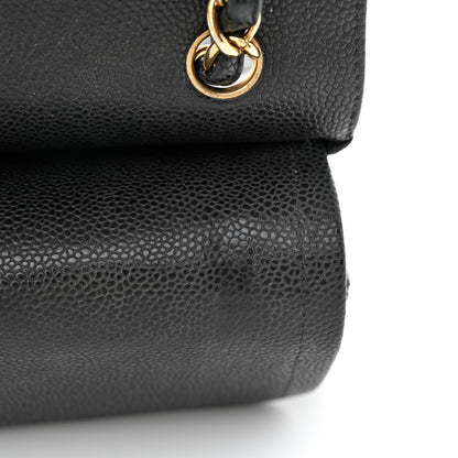 Chanel Caviar Quilted Jumbo Double Flap Black 16 of 19